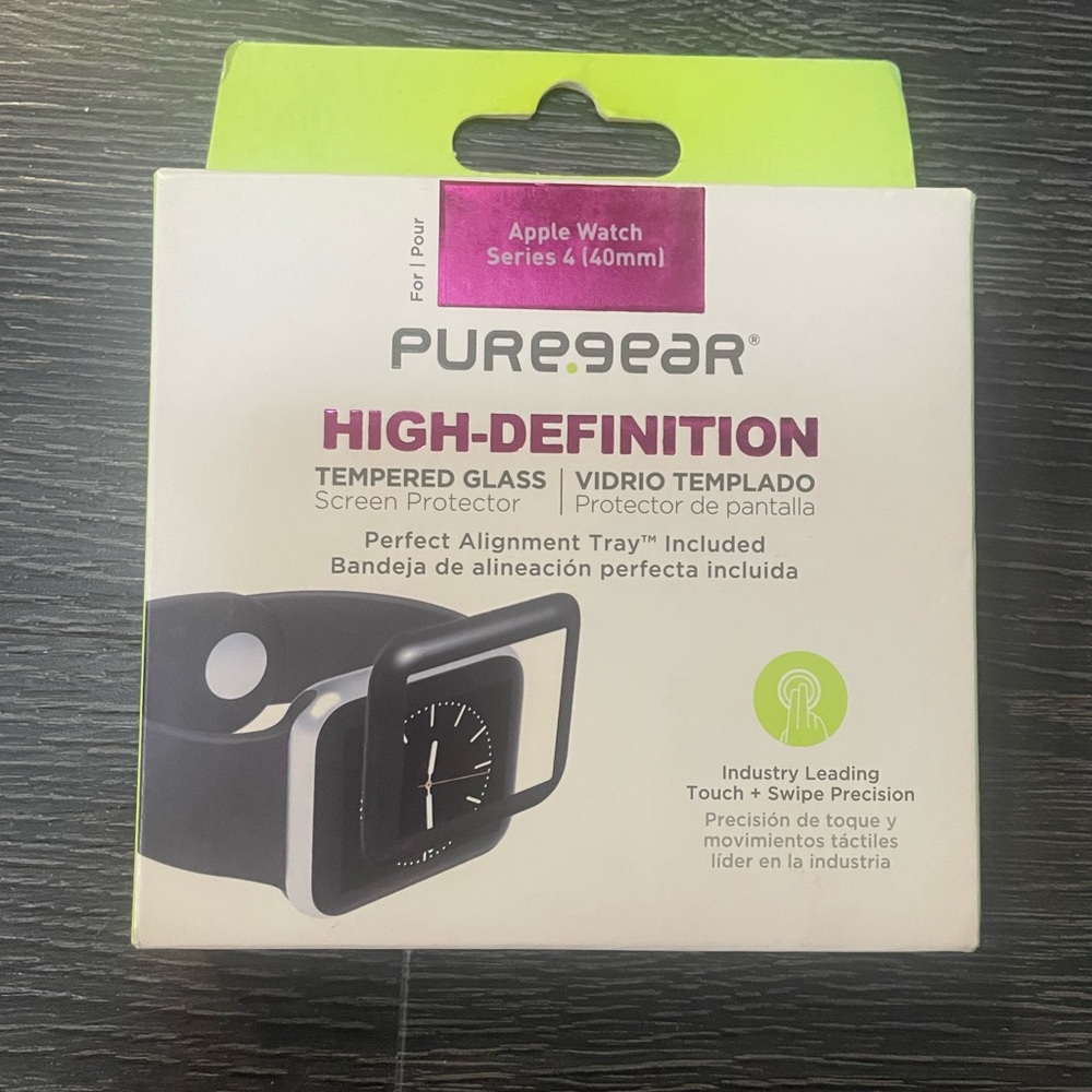 Pure Gear High Definition Tempered Glass Screen Protector for Apple Watch (40mm)